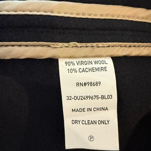 Todd Snyder 100% CASHMERE & WOOL Navy Blue Peacoat NWT - Picture 6 of 14